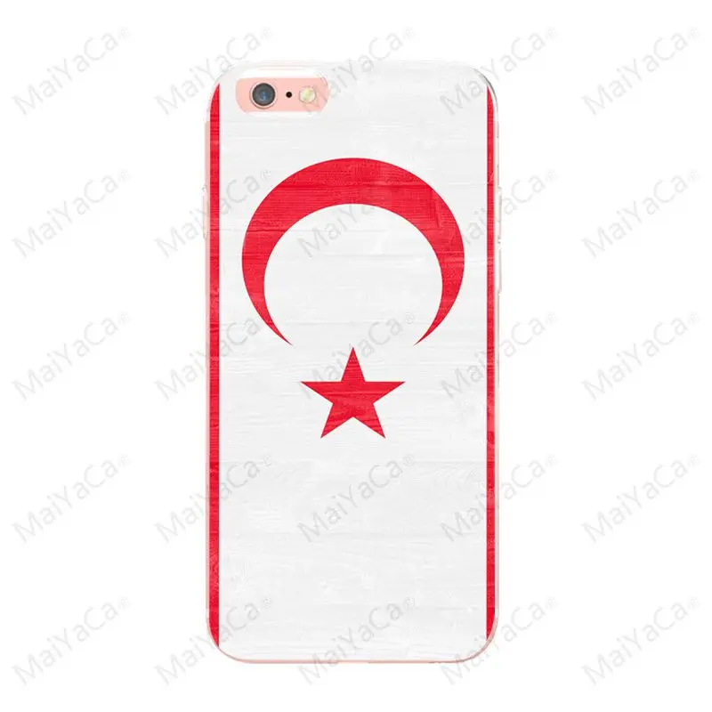 MaiYaCa Турция флаг чехол для iphone 7 7 plus X XS XR XSMax для iphone 5 5S SE 8 8 плюс 6 плюс Coque основа Чехол для телефона