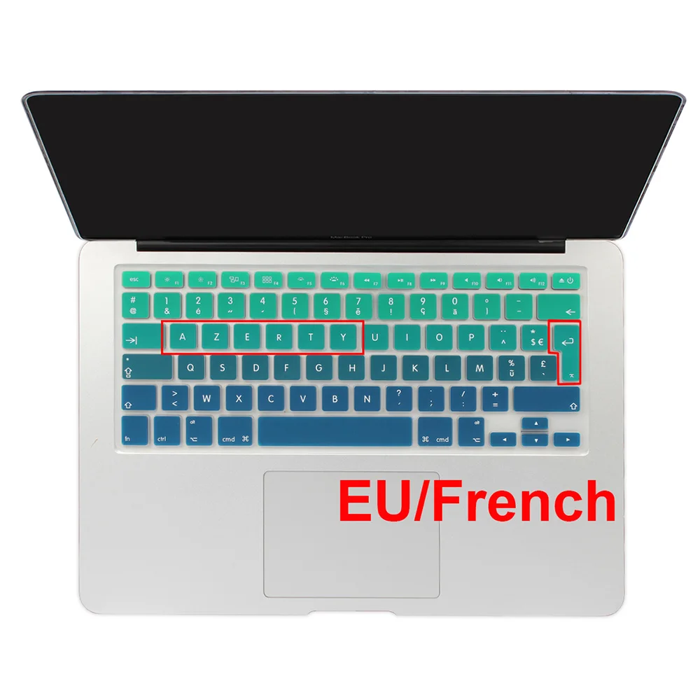 Batianda французская AZERTY клавиатура ЕС Великобритания раскладка силиконовая