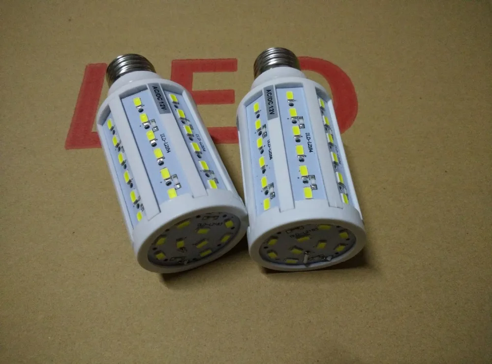 6 шт./лот E27 E14 5730 SMD Светодиодная лампа 4 Вт 5 7 11 15 25 30 лампа-Кукуруза 12 В | Лампы и