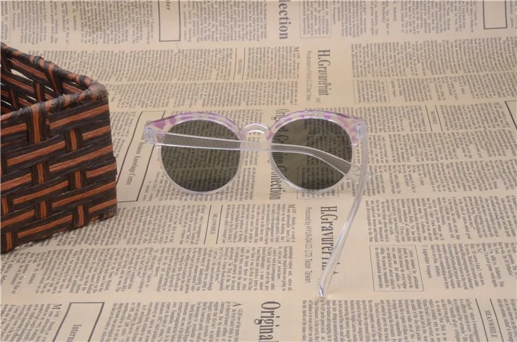 Oculos De Sol Feminino, детские солнцезащитные очки в пластиковой оправе, круглые солнцезащитные очки для малышей, очки для мальчиков и девочек с линзами
