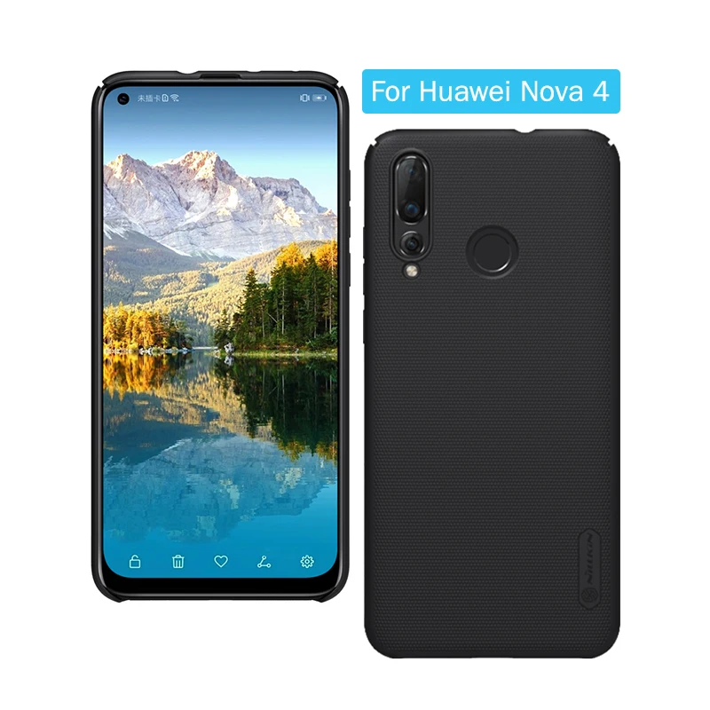 Для huawei nova 4 чехол накладка 6 ''NILLKIN матовый ПК Жесткий Подарочный держатель для