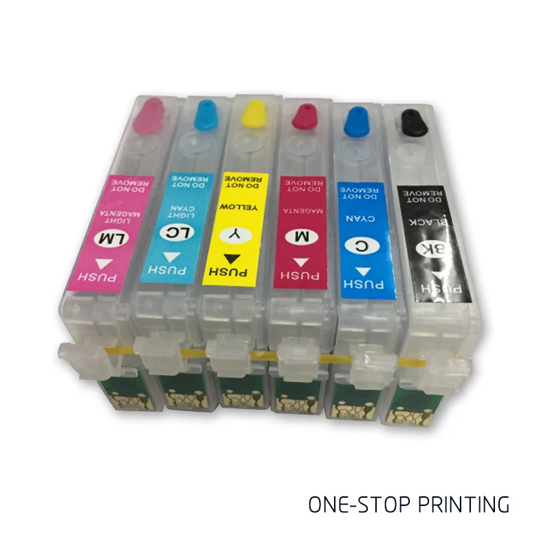 Картридж T0821 для Epson 6 шт./компл. стилус R270 R390 RX590 TX700W TX800W T50 TX720 TX700 TX800 RX610