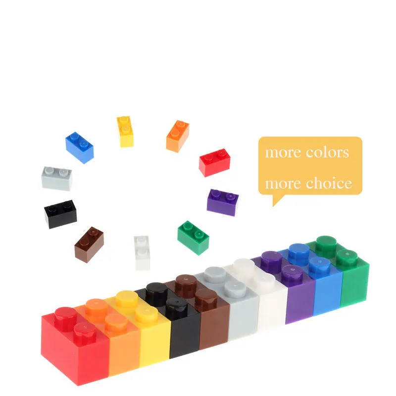 1*2 точки DIY маленькие частицы строительные блоки кубики MOC части собранные