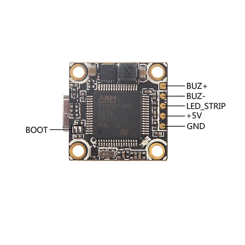 Регулируемый Полетный контроллер 16x16 мм TeenyF4 Pro F4 с OSD понижающим преобразователем