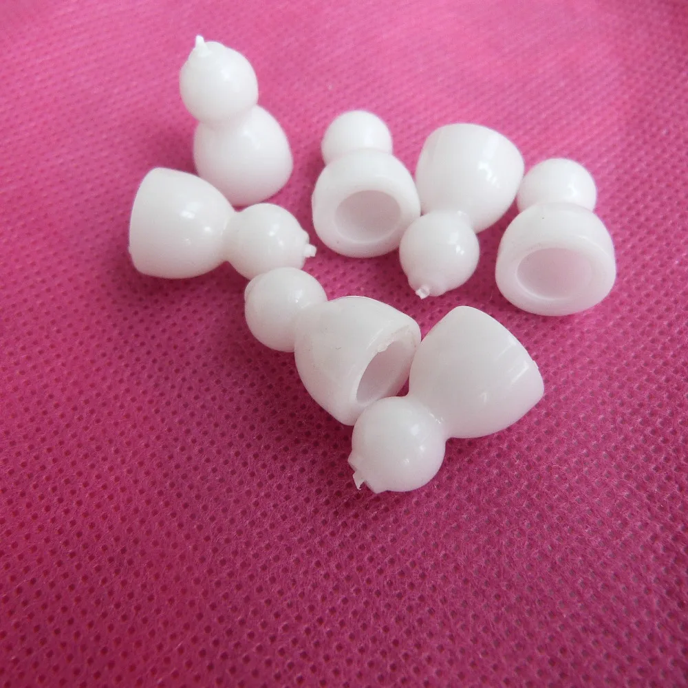 

300pcs/lot--19x12x10mm white plastic bulk skeleton beads toy joint materials for animal doll accessories