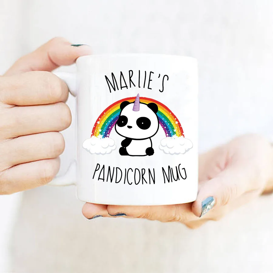 

Cartoon unicorn panda Mug Creative 350ml coffee Mugs moring milk tea mug cup
