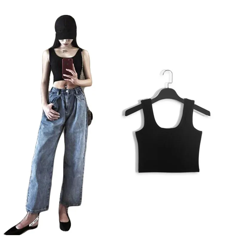 Новинка лета 2017 однотонная хлопковая футболка без рукавов топ-майка разных