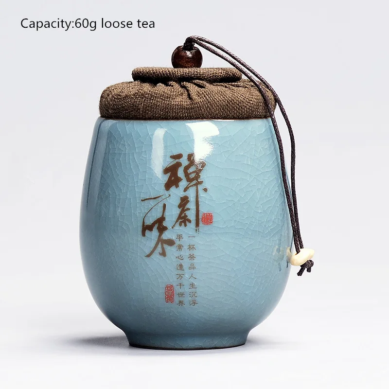 chanchayiwei Чайные банки, керамический чайник, контейнер для хранения пуэр, китайский пасторальный стиль, фарфор, мини герметичный чайный контейнер, банки для конфет, канистра - Цвет: chanchayiwei