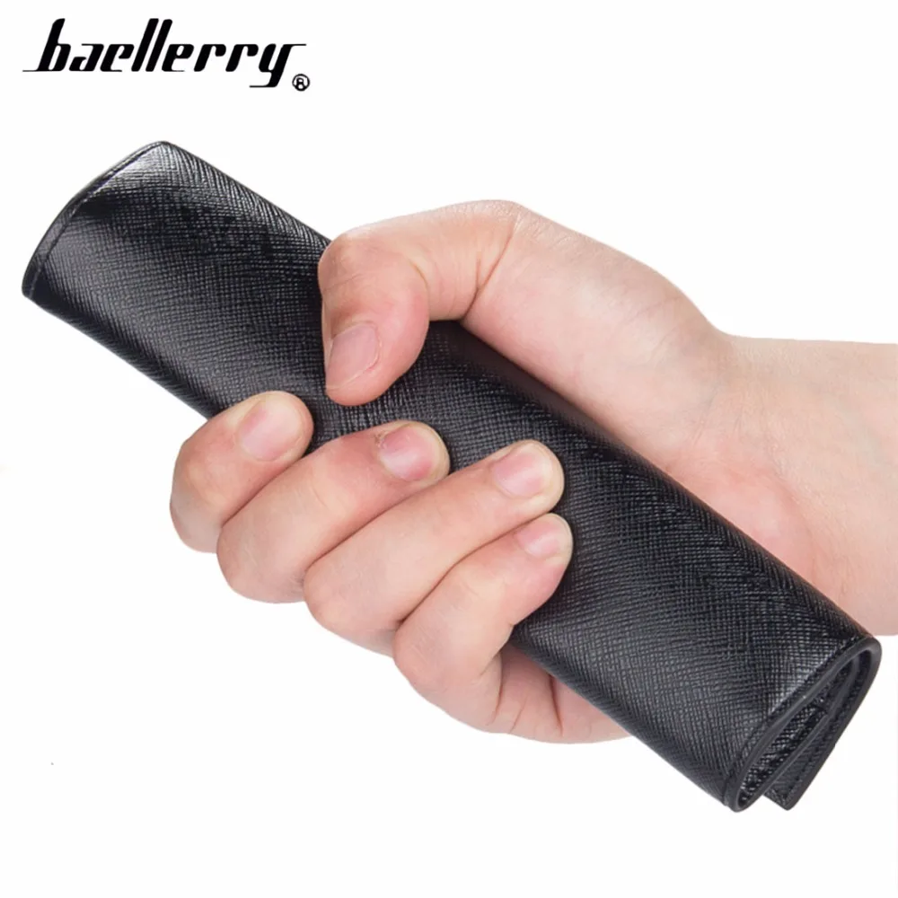 2018 Baellerry из искусственной кожи Для мужчин кошельки длинный тонкий бумажник