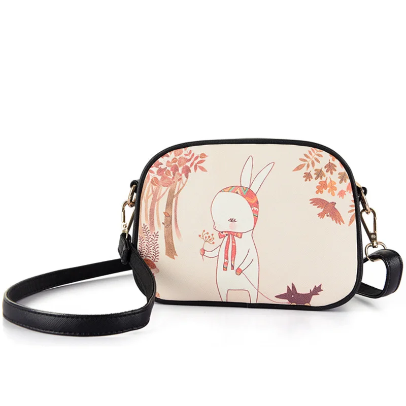 Новинка 2018 маленькие женские сумки милая сумка через плечо с мультяшным принтом