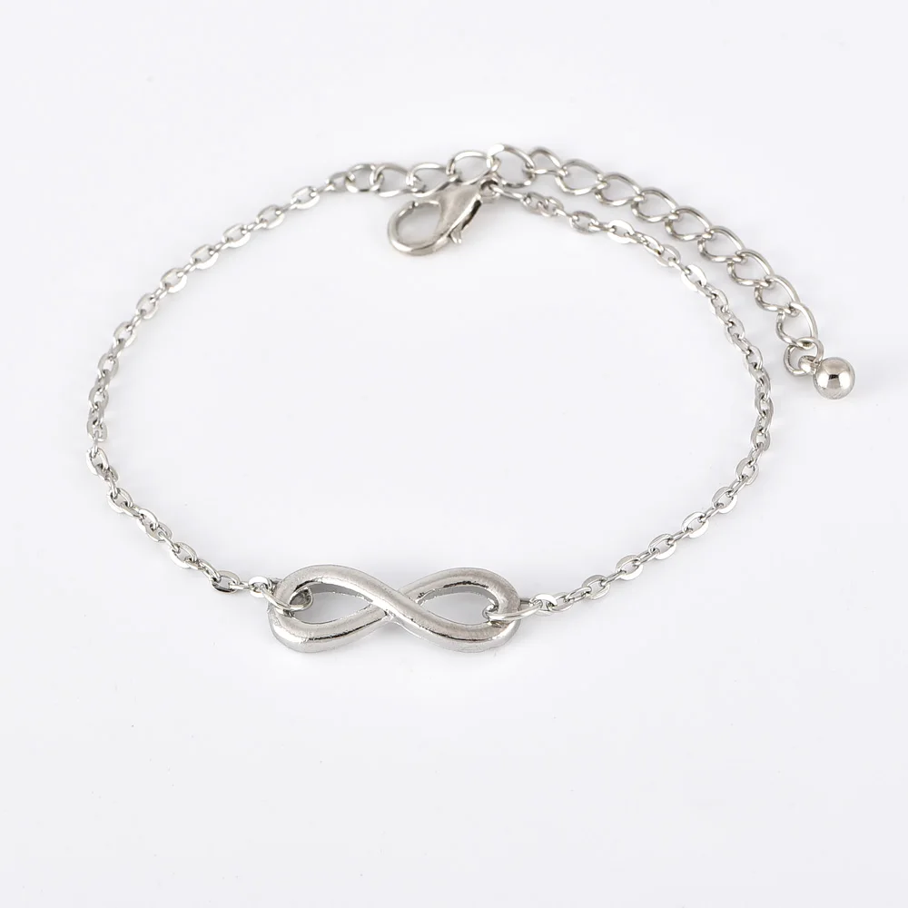 4 шт./компл. в богемном стиле браслеты серебряного цвета Круглый форме листа