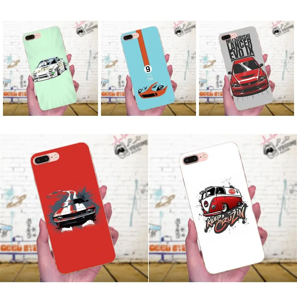 Модный автомобильный Дрифт JDM ДЛЯ Huawei Mate 7 8 9 10 20 P8 P9 P10 P20 P30 Lite Plus Pro 2017 мягкий крутой