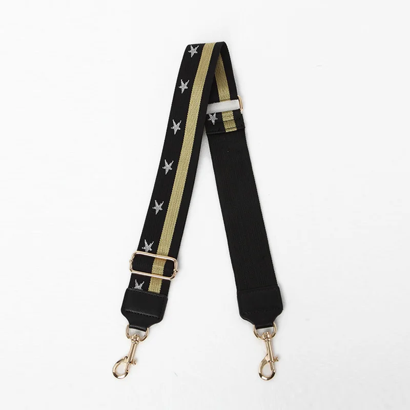 New Women Cross Body Bag Strap Stitching Color Stripes Star Pattern Ladies Handbag Shoulder Accessories Belt Parts | Багаж и сумки