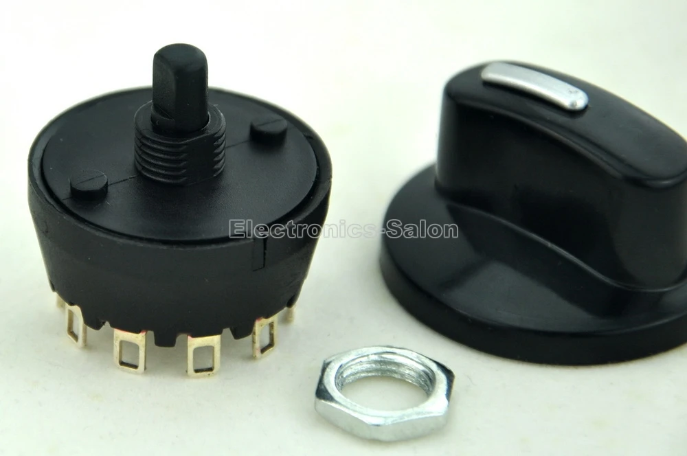 SP3T 8A/250V 1 полюс 3-ходовой поворотный переключатель с ручкой. | Электронные