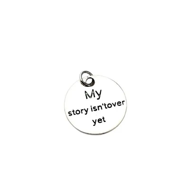 Чистое серебро стерлингового серебра 925 пробы круглые буквы простые S925 кулон