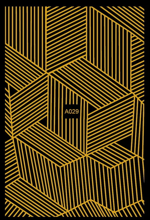 A029 GOLD 3D роскошный стикер для дизайна ногтей, лазерная Золотая дизайнерская маникюрная лента, задний клей, переводные наклейки для фольги, советы из серии «сделай сам», аксессуары для украшения - Цвет: A029 GOLD