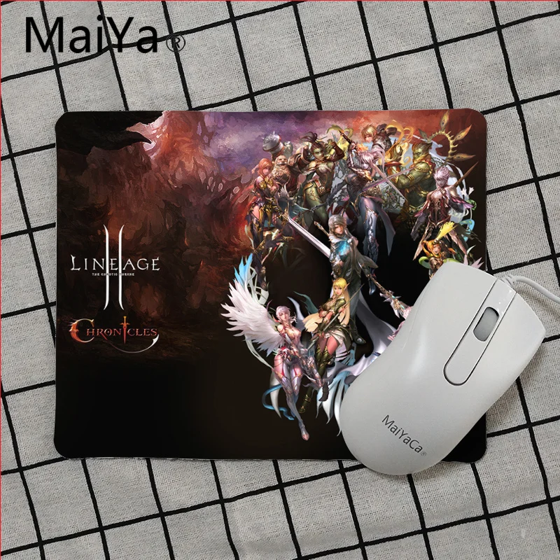 Maiya высокое качество игры Lineage 2 красивый коврик для мышки в стиле аниме игровой коврик мышь - Цвет: No Lock Edge25x29cm