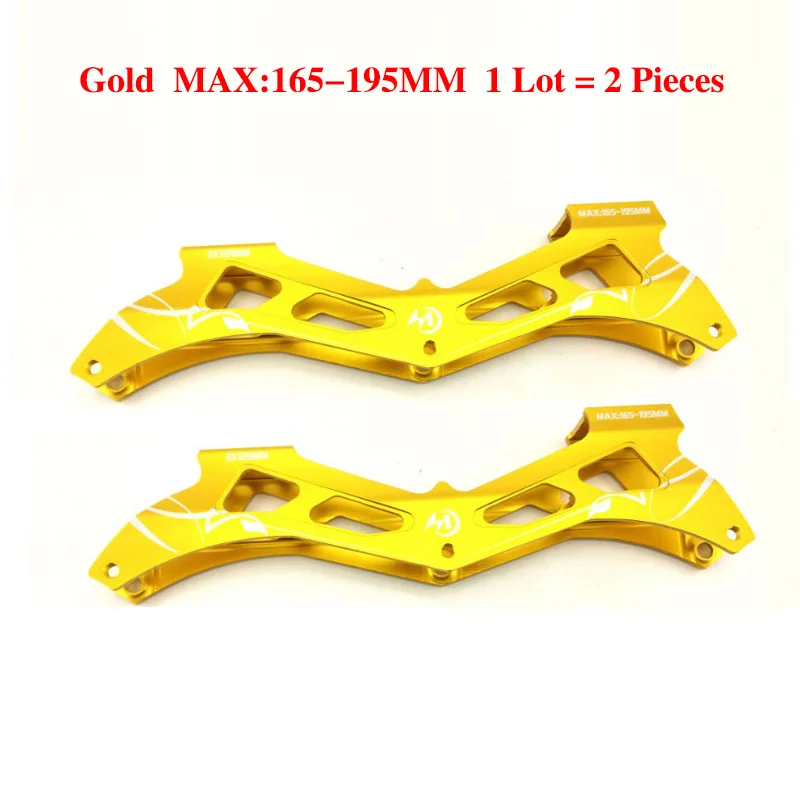 Gold Frame Роликовые коньки рамное колесо подшипника комбинация для 3X125 мм катания на коньках основание 125 мм 85а марафон Rodas 165 мм 195 мм крепление - Цвет: Gold Frame