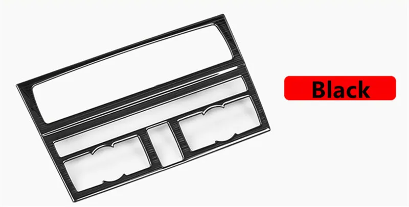 CD Panel Black Автомобильный Стайлинг консоль переключения передач декоративная крышка воздушная панель накладка для Audi Q7 2008-15 внутренняя дверная ручка подлокотник кнопки рамка - Название цвета: CD Panel Black
