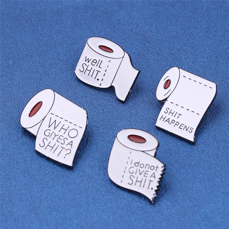 Оптовая продажа 10 шт./лот мягкая эмалированная брошь на булавке из туалетной