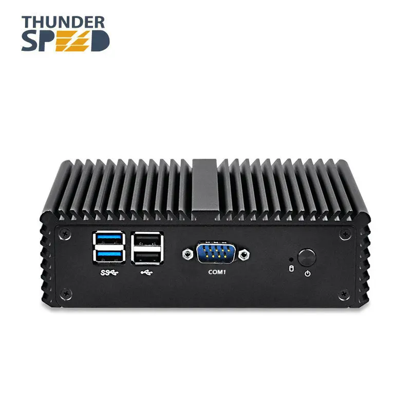 Мини ПК Intel i7 NUC алюминиевый чехол 2 LAN HDMI 8G RAM 128G SSD 300M WIFI HD Graphics HTPC компьютерный