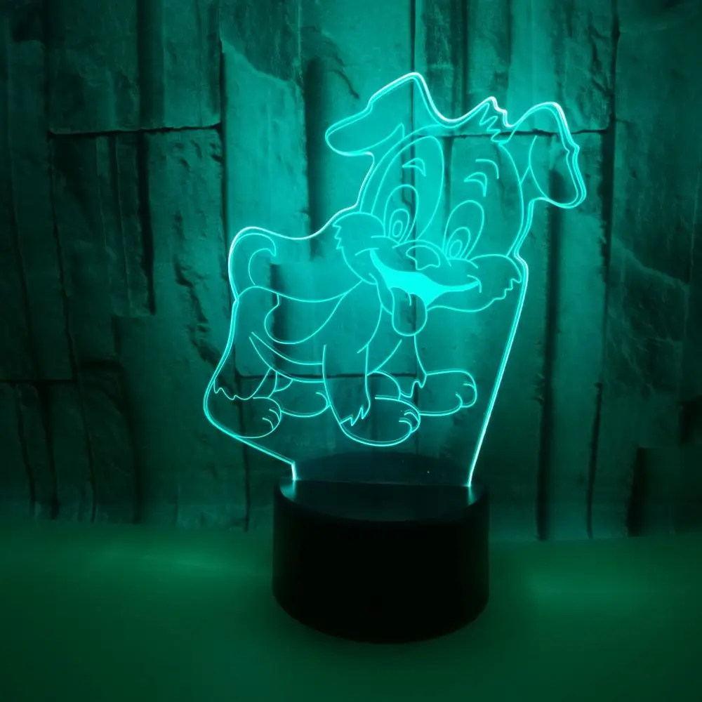 GAOPIN многоцветная Лампа светильник ing кабель с милой собачкой в форме 3D usb-портами
