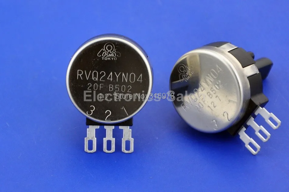 Роторный потенциометр (10 шт./лот) RVQ24YN04 20F B502 5K Ом долгий срок службы панели Pot