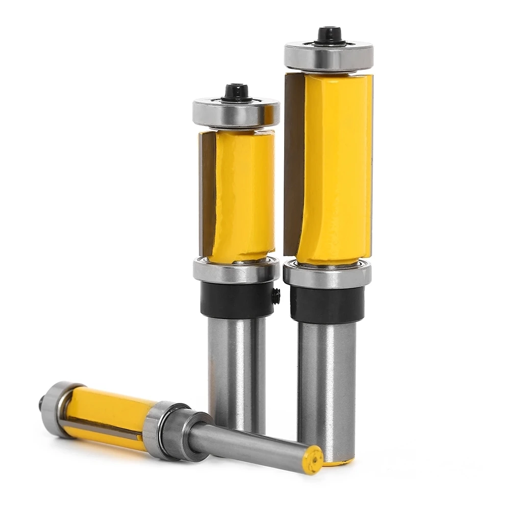 1pcs Flush Trim Pattern Router Bit 1/2'' Shank Top &amp Bottom Bearing Milling Cutter For Woodworking Tool|for tools|tools for woodworkingtop