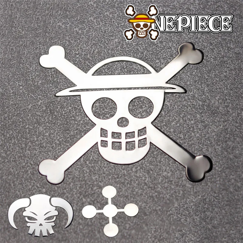 Аниме цельнокроеная металлическая наклейка украшения для смартфона Luffy iPhone XS Xiaomi