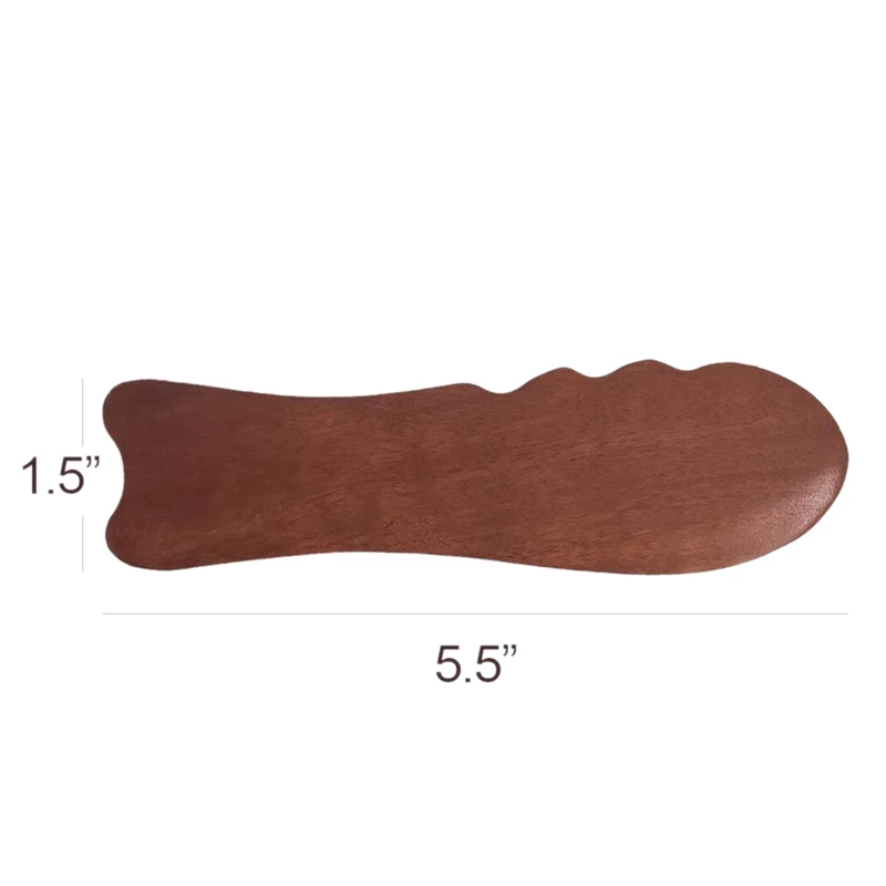 Натуральный инструмент Jujube из дерева Gua Sha массажный для скребка Guasha ручная