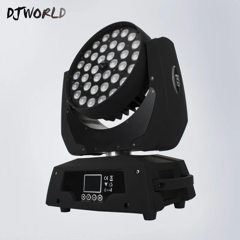 Светодиодный промывочный зум 36x18 Вт RGBWA + УФ Поворотная лампа (брелок) DMX512 для