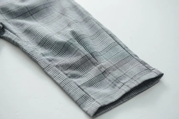 

baby girl clothes sets 2019 spring casual plaid kids clothes top turn down collar blazer jackets+pants girls suits formal 2-7T