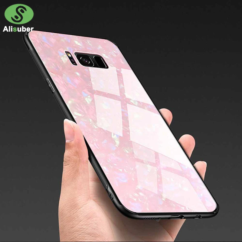 Alisuber чехол для телефона из закаленного стекла с мраморным камнем Sumsung Galaxy S9 Plus
