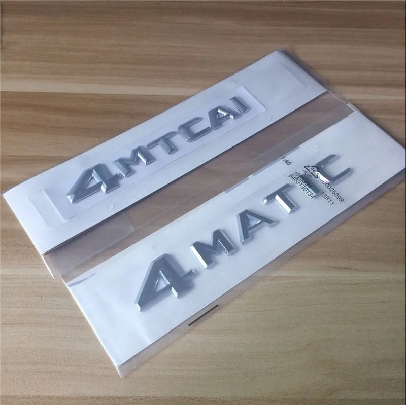 2X Лидер продаж автомобилей 3D серебро 4 Matic 4matic сзади загрузки авто эмблемы Стикеры