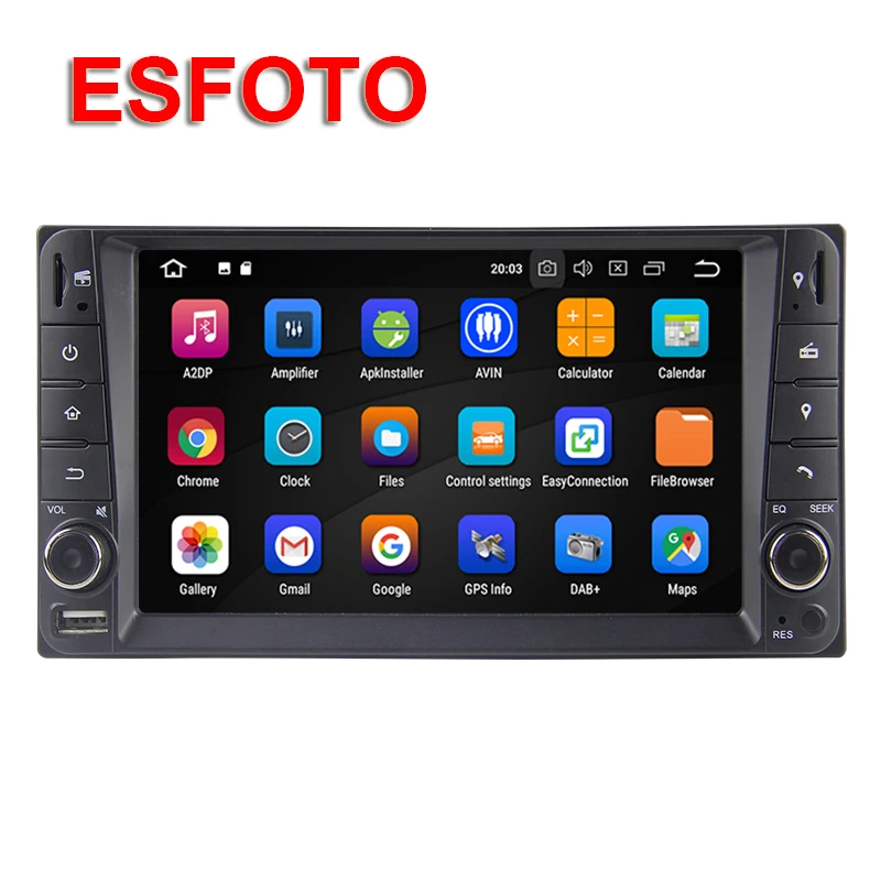 2 Din Android 8 1 Автомобильный мультимедийный плеер Радио Стерео Gps Navi для Toyota Hilux Corolla