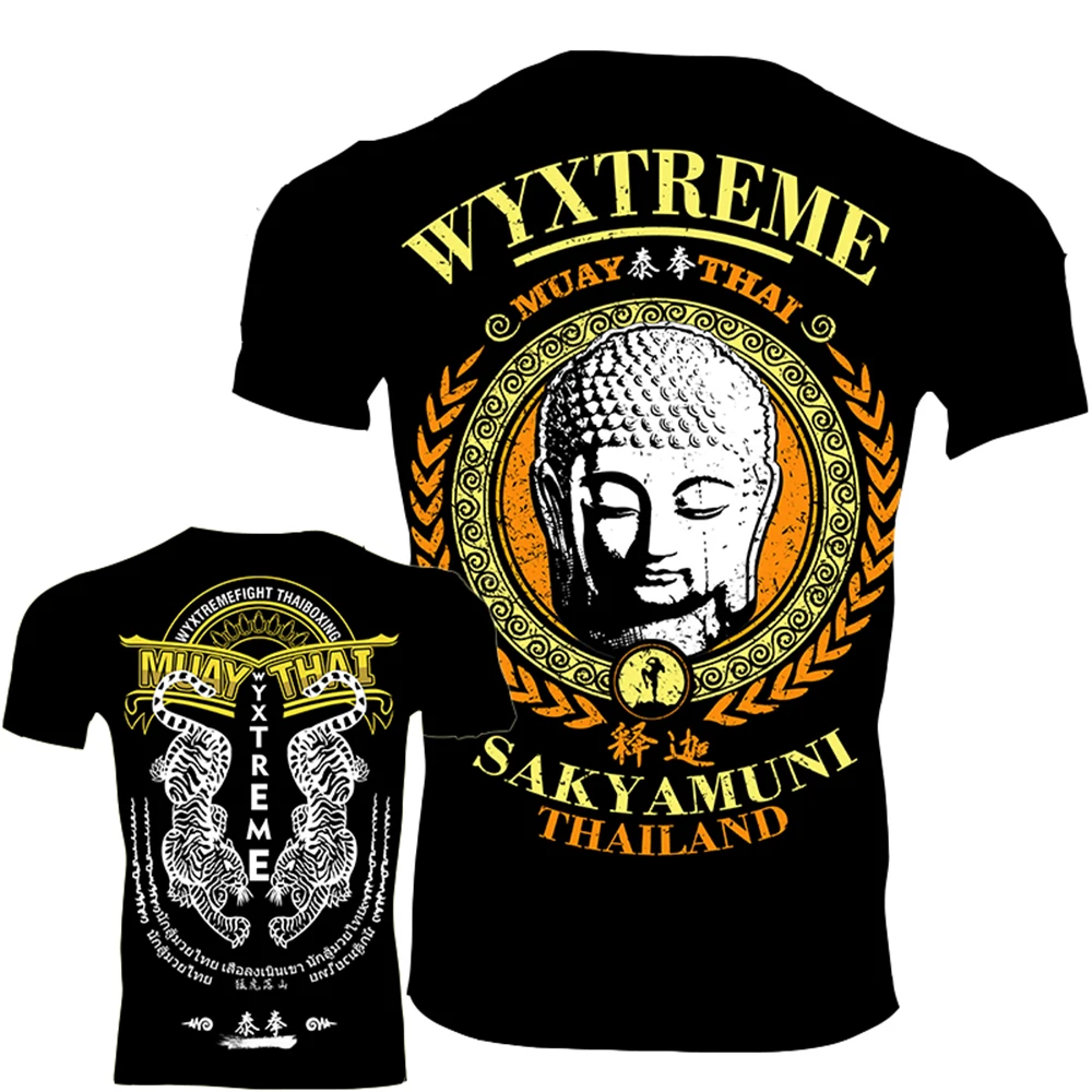 Футболка WYXTREME Muay Thai футболка для занятий боксом тренажерным залом Мужская с