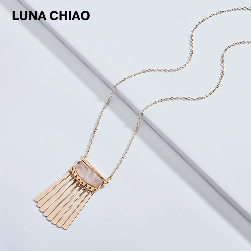 Ожерелье женское LUNA CHIAO акриловое металлическое