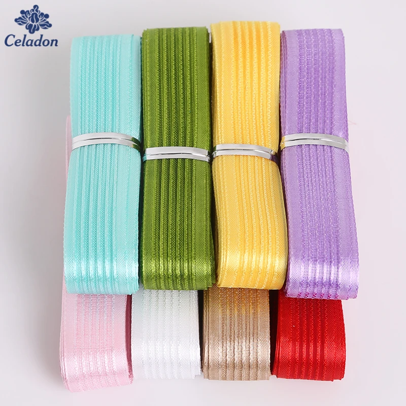 Атласная лента для рукоделия ширина 18 мм 5 ярдов/упаковка | Дом и сад