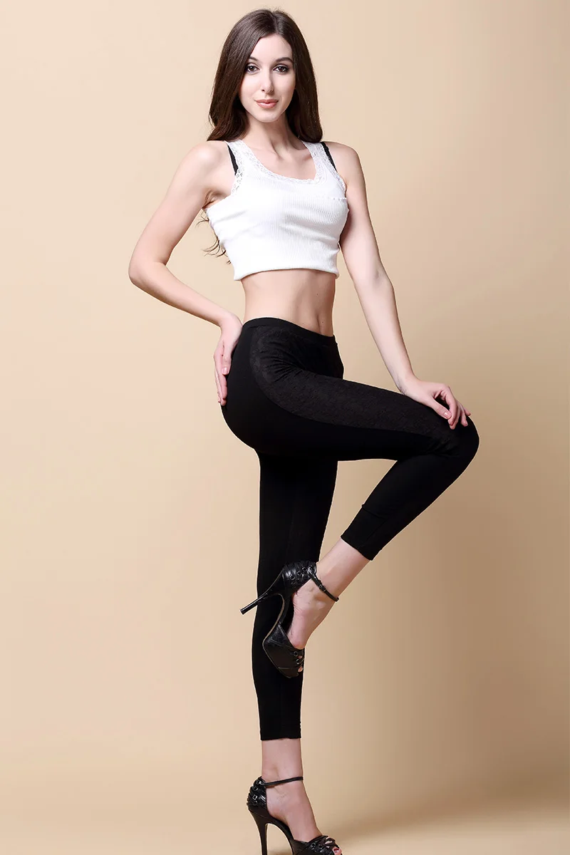 Autumn Lady Silk Lace , Thick Foundation Pants, 100% REAL Silk Slim  Boots Pants