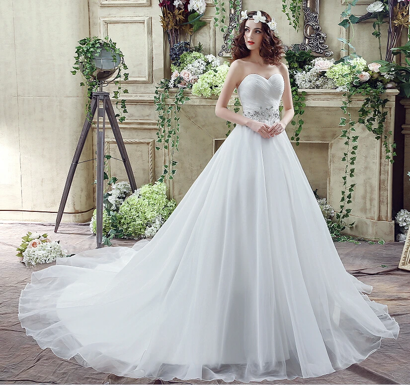 Ilovewedding Романтический плюс Размеры свадебное платье белый/слоновая кость