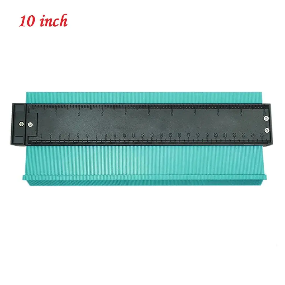 10 inch Green 5/6/1" Ширина Пластик профиль копия датчик контур датчик дубликатор duplo и Стандартный Дерево Лазерная маркировочная инструмент в клеточку измерены в ненатянутом ламинат Плитки основные инструменты - Цвет: 10 inch Green
