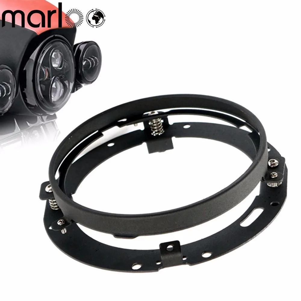 

1pcs Motorcycle Accessories Black/Chrome 7Inch Round Led Headlight Mounting Bracket Ring 7" Headlamp Mount Bracket Holder