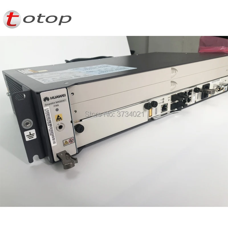 Оригинальный Huawei 2U height MA5608T GPON OLT с 1 платой управления MCUD 1G + MPWD AC Power Оптический