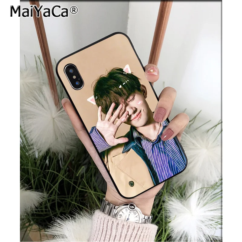 MaiYaCa мальчик команда TFboys черный ТПУ мягкий чехол для телефона Apple iPhone 8 7 6 6S Plus X XS MAX