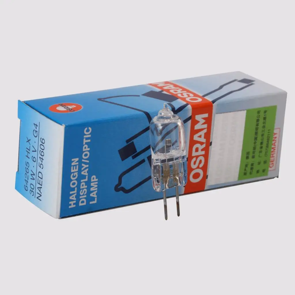 Для OSRAM 64265 HLX 6V30W галогенные лампы, NAED 54606, 64265HLX 6 V 30 W G4 лампы, проектор микроскопа огни