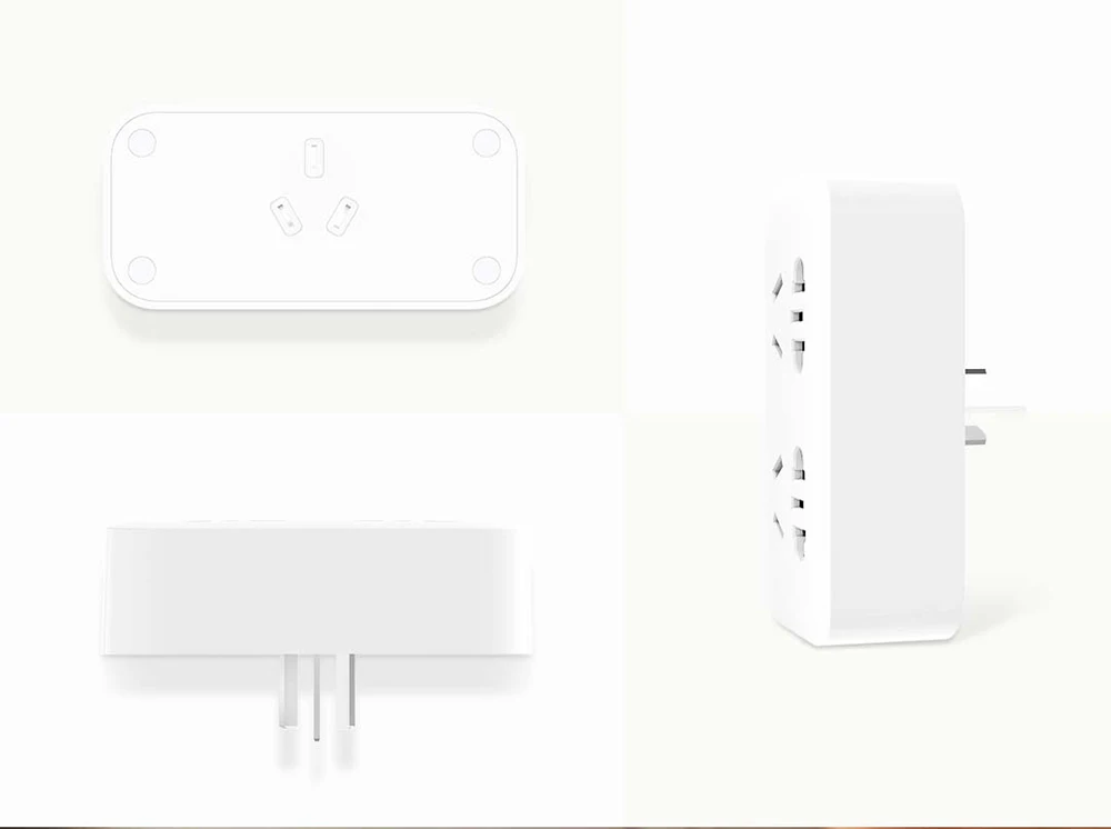 Xiaomi Mijia Мощность полосы Портативный конвертер 2 разъем 10A 250V 2500W 2USB Порты и разъёмы 5V 2.1A быстрой зарядки перегрузки защиты макрообъектива