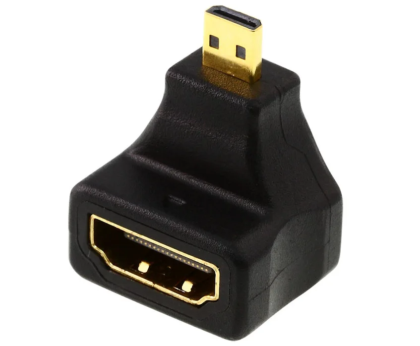 HDMI 1 4 V A Женский к micro D Мужской правый угол/micro адаптер | Компьютеры и офис