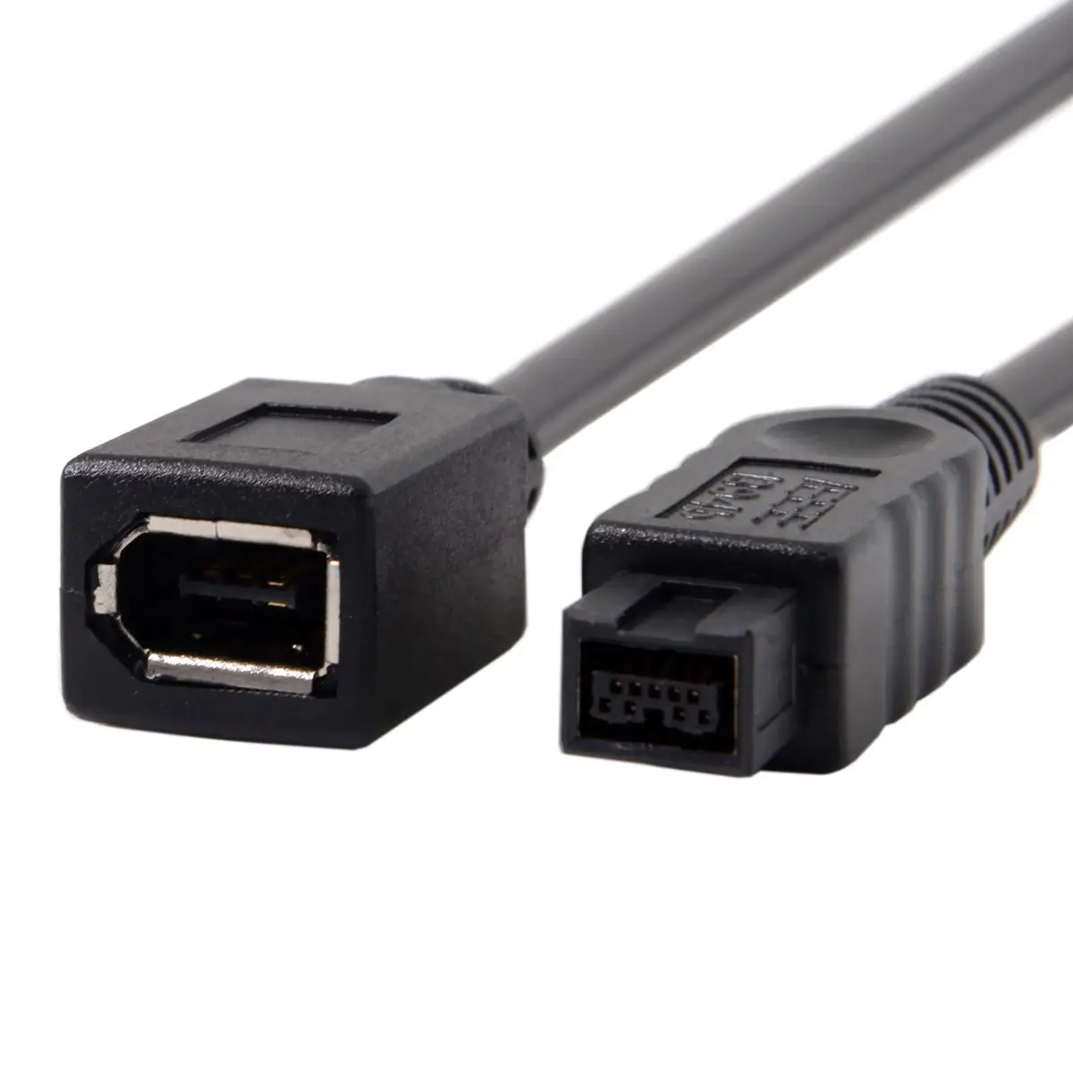 IEEE 1394 6Pin Female to 1394b 9Pin Male Firewire 400 до 800 кабель черного цвета 10 см|ieee 1394|firewire 800firewire |