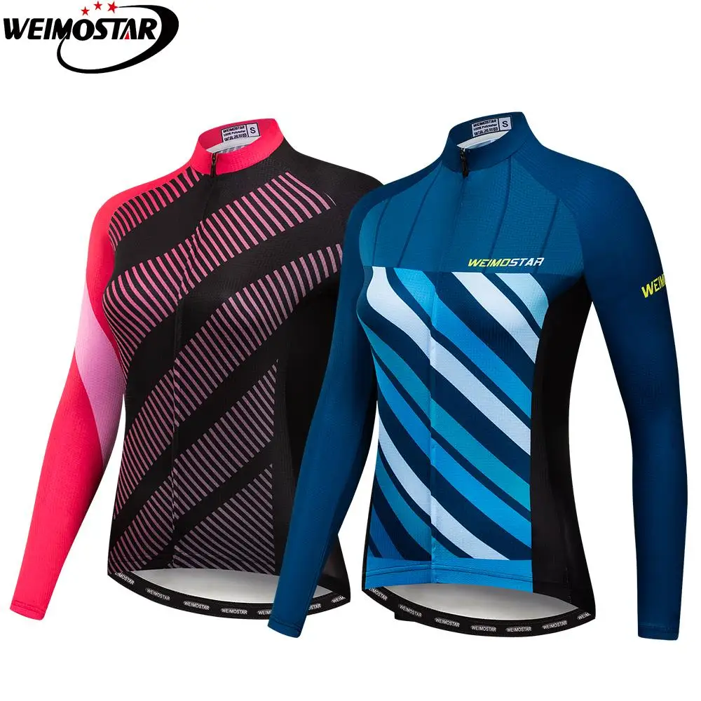 

Weimostar new Women Cycling Jersey Long Sleeve mtb Bicycle Clothing Maillot Ciclismo Road Sport Mountain Bike Jersey Cycle Wear