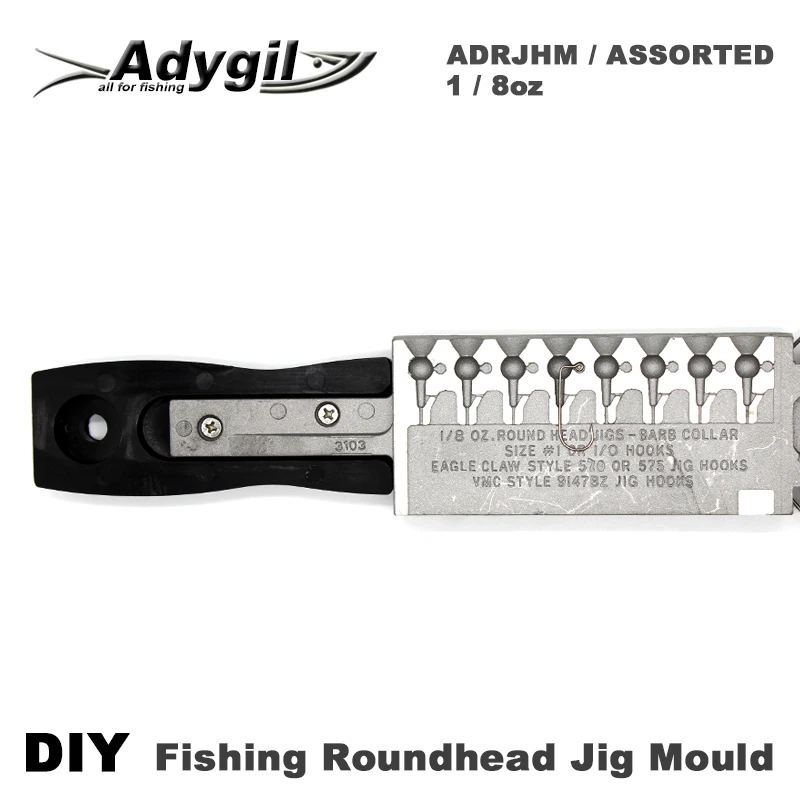 Форма для рыболовных колец adyil DIY ADRJHM/Ассорти комбинированная 1/8 унций (3 5 г) 8